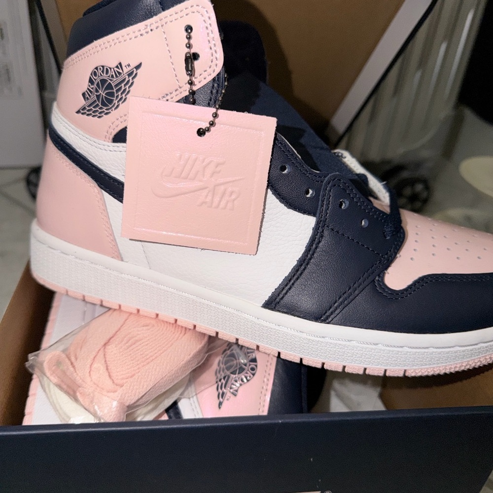 Nike Air Jordan Sneakers - Pink, Navy, White